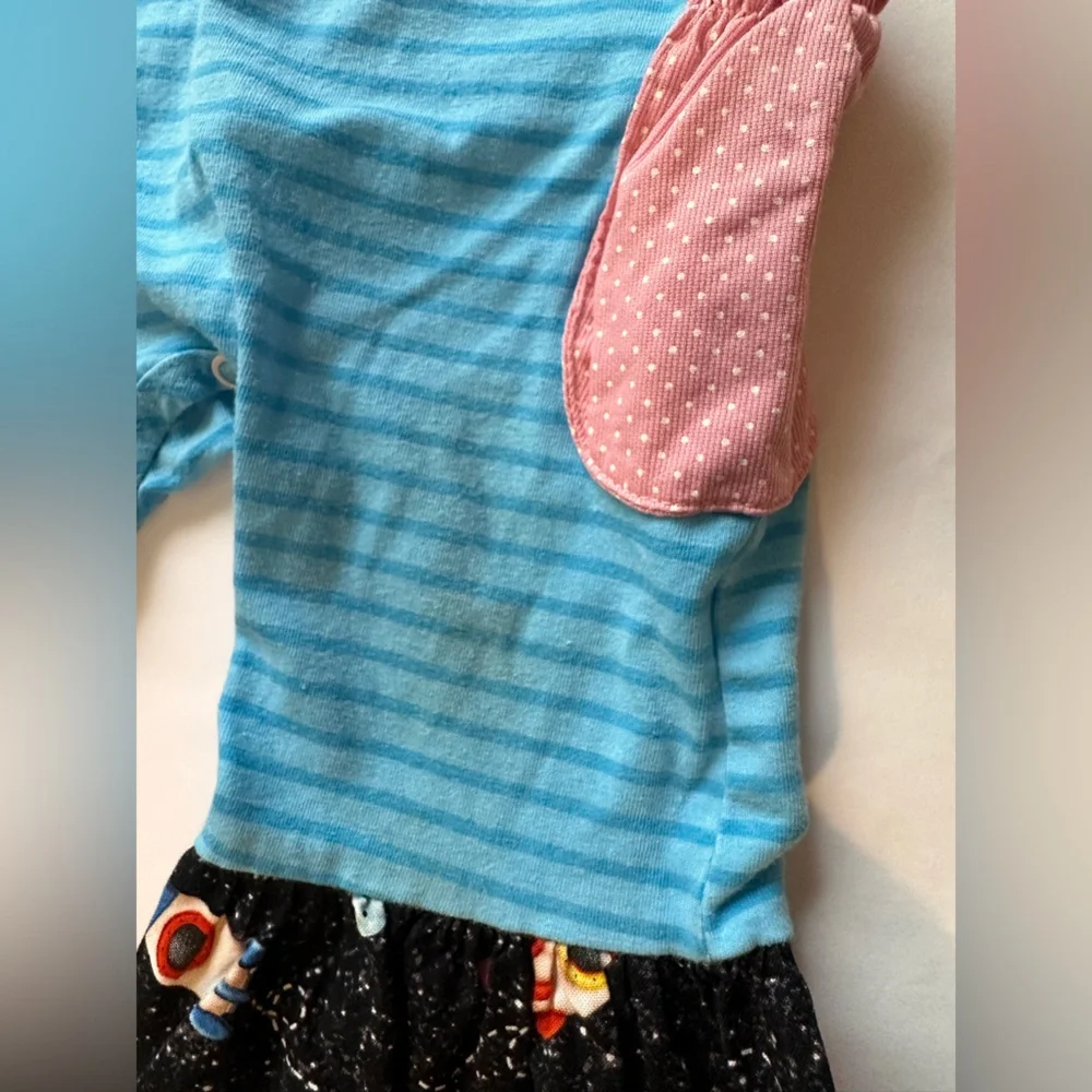 12M Ricrac & Ruffles Mystery Space Romper